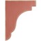 Ekena Millwork 1 3/4"W x 8 1/2"D x 11"H Bedford Wood Vintage Decor Bracket, Salvage Red BKTWD02X09X11BERD - alternate 2
